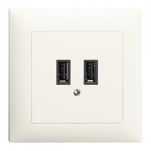 USB-Ladesteckdose 2x1050mA